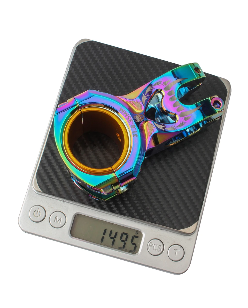 

MTB Fixed Gear Road Bike Short Stem 31.8 / 35 * 50mm 0 Degree Super Light Aluminum Alloy Cross-Country Bicycle Stem