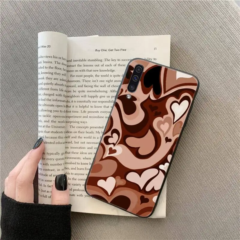 

Purple Heart Swirl Pattern Cover Phone Cases For Samsung galaxy S 9 10 20 A 10 21 30 31 40 50 51 71 s note 20 j 4 2018 plus