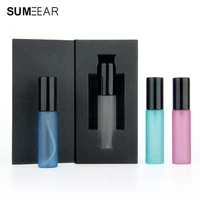 50pieces 10ml frosted sand perfume bottle with packing box spray bottles sample empty containers atomizer