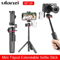 ulanzi mt 30 mini tripod extendable selfie stick tripod monopod for phone camera mobile tripod with removable bluetooth remote