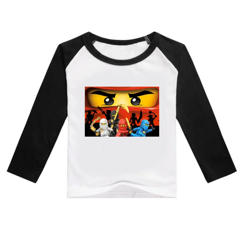 

Children's cartoon printed round neck long sleeve cotton T-shirt boys clothes fall clothes for kids boy clothes girl clothes