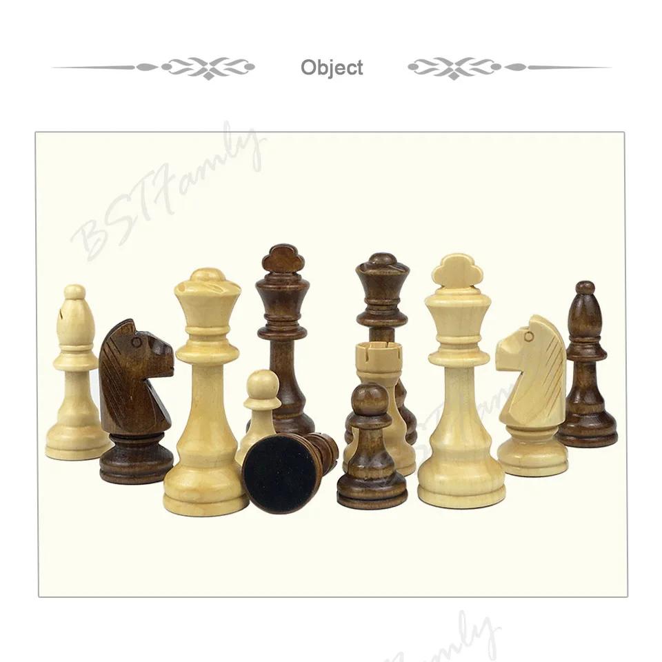 32 или 34 деревянных шахматных фигур шахматный набор высота 105 мм шахматная игра