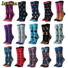 Paris женские носки Harajuku из хлопка в виде животных, с милыми с изображением кота из мультфильма и круглым вырезом с принтом носков Забавный дышащие из милых собачек для повседневные счастливые носки