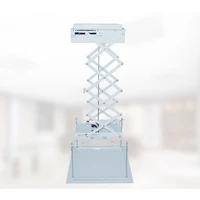1pc 110220v 70cm projector bracket motorized electric lift scissors projector ceiling mount projector lift with wireless remote