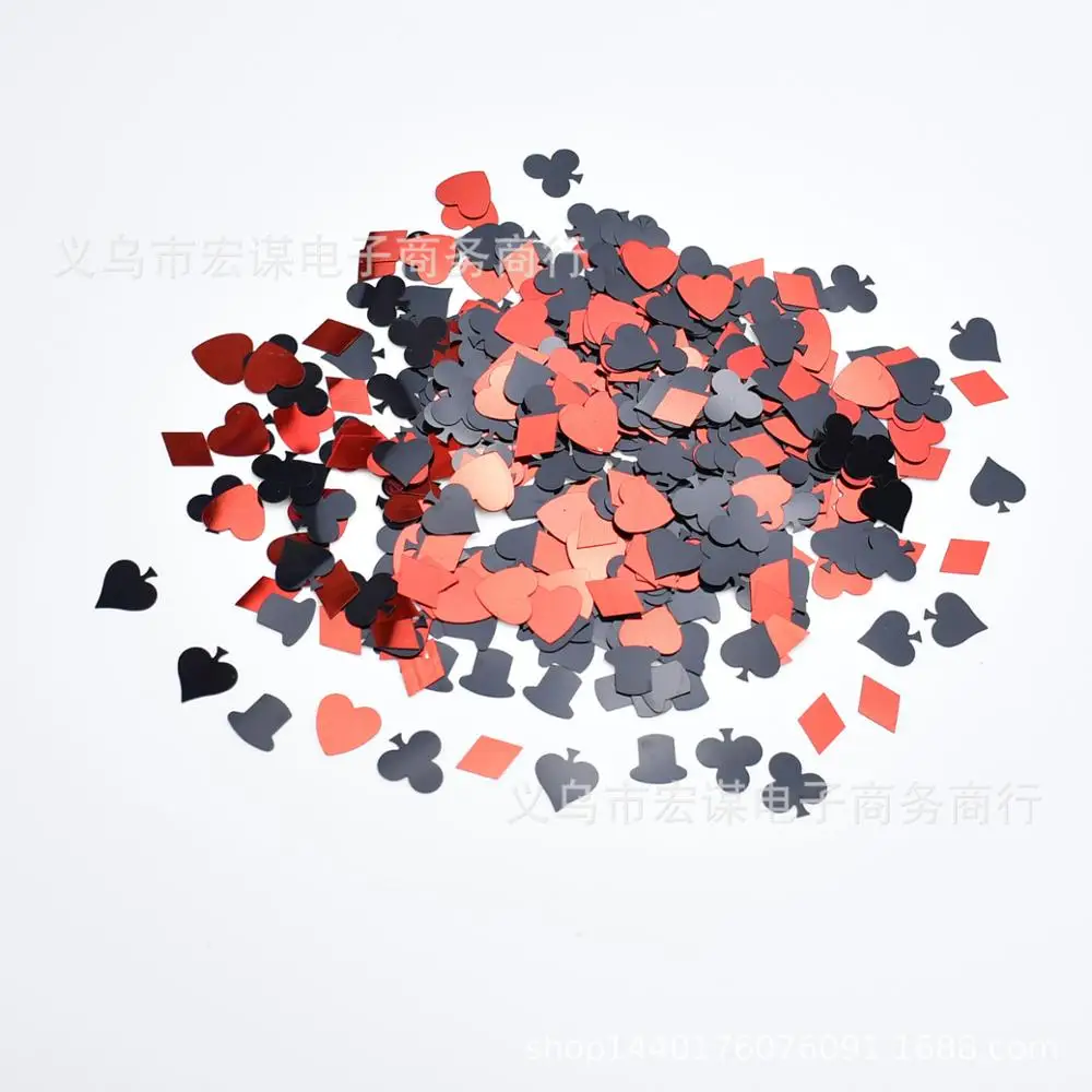 Doctorial шляпа/топ шляпа игральные карты Чай Вечерние/15 г блёстки ПВХ плоские для DIY