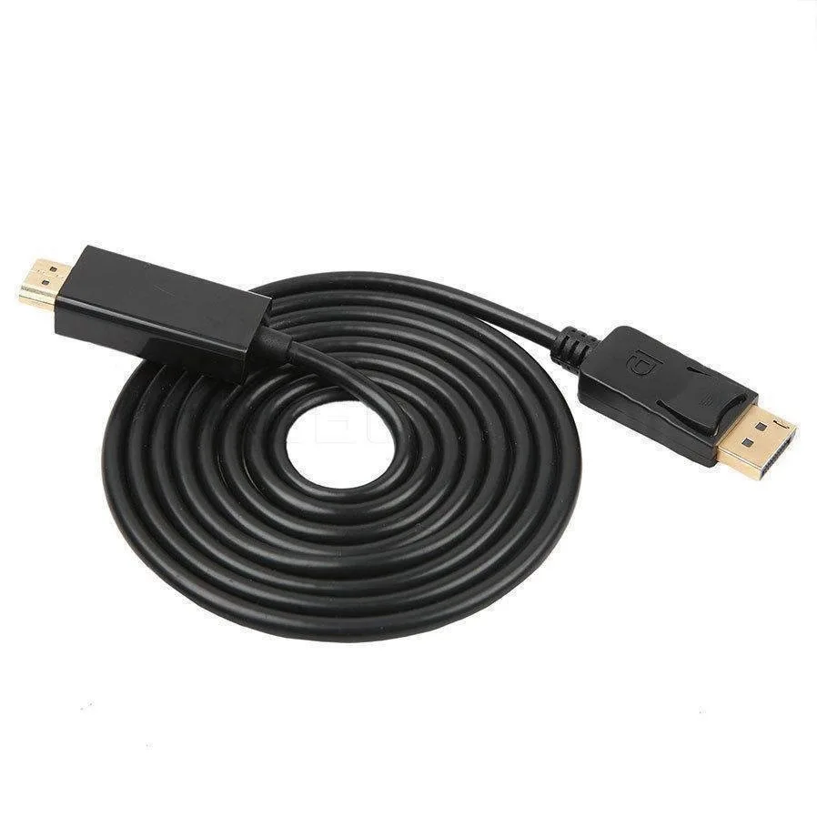 Переходник DP в HDMI 1 8 м для порта дисплея штекер Кабель адаптер конвертер ПК