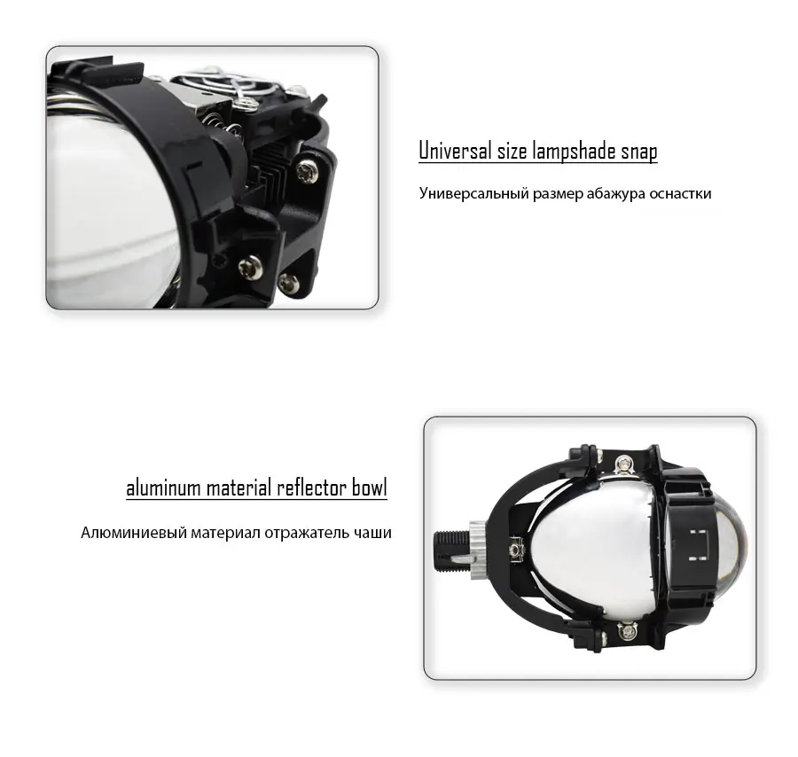 TAOCHIS 3,0 дюймов 12V 50W 8000LM авто фары Универсальный Высокий Низкий пучок автомобильные аксессуары bi светодиодный объектив проектора