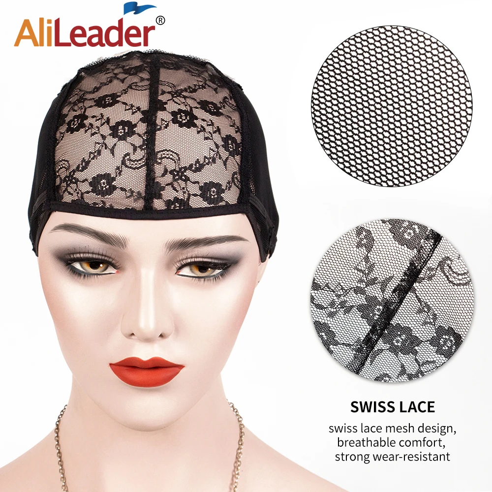 Alileader 10PCS Wholesale Lace Wig Cap With Adjustable Band Breathable Net Caps For Making Wigs Professional Accessories |