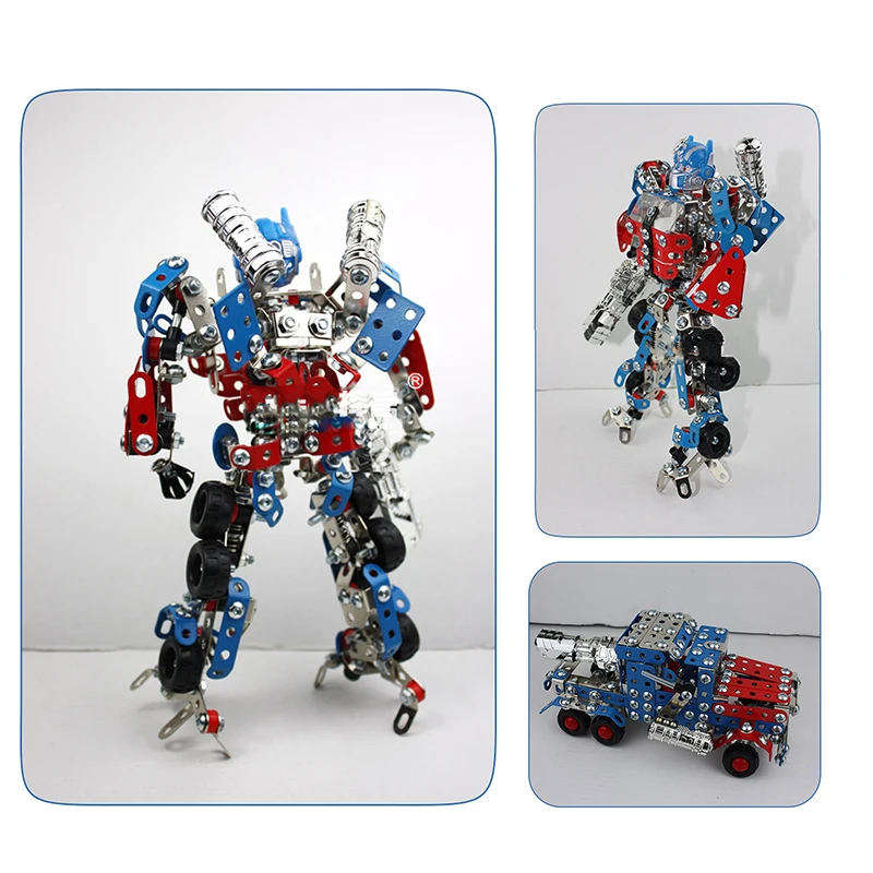 Стальной блок робот игрушки Интеллектуальный Строительный набор для
