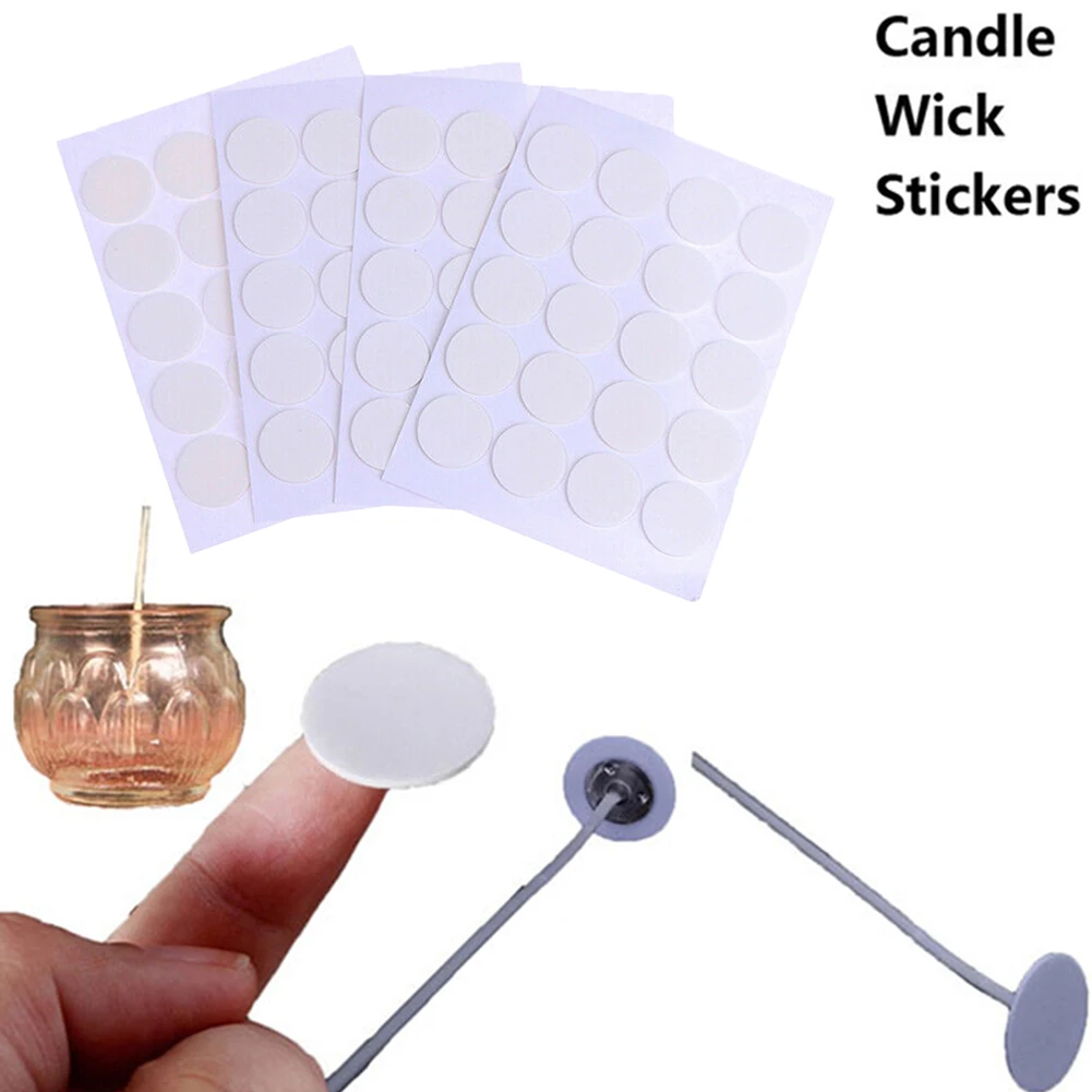 

Home Indoor Candle Stickers Kit Set Making White 100pcs 20mmx1mm Candle