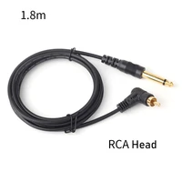 one pieces black 1 8m length rca head silicone tattoo clip cord for power kit set supply