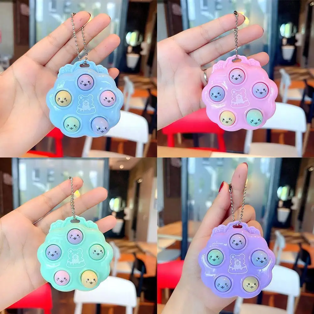 

Карманная мини-игрушка для хомяка, брелок для снятия стресса, Портативная Игрушка для декомпрессии, детский мультяшный E0Z2