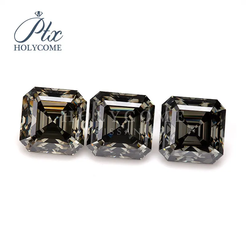 5 мм горячая распродажа серый цвет модные камни 1ct огранка Ашер синтетический