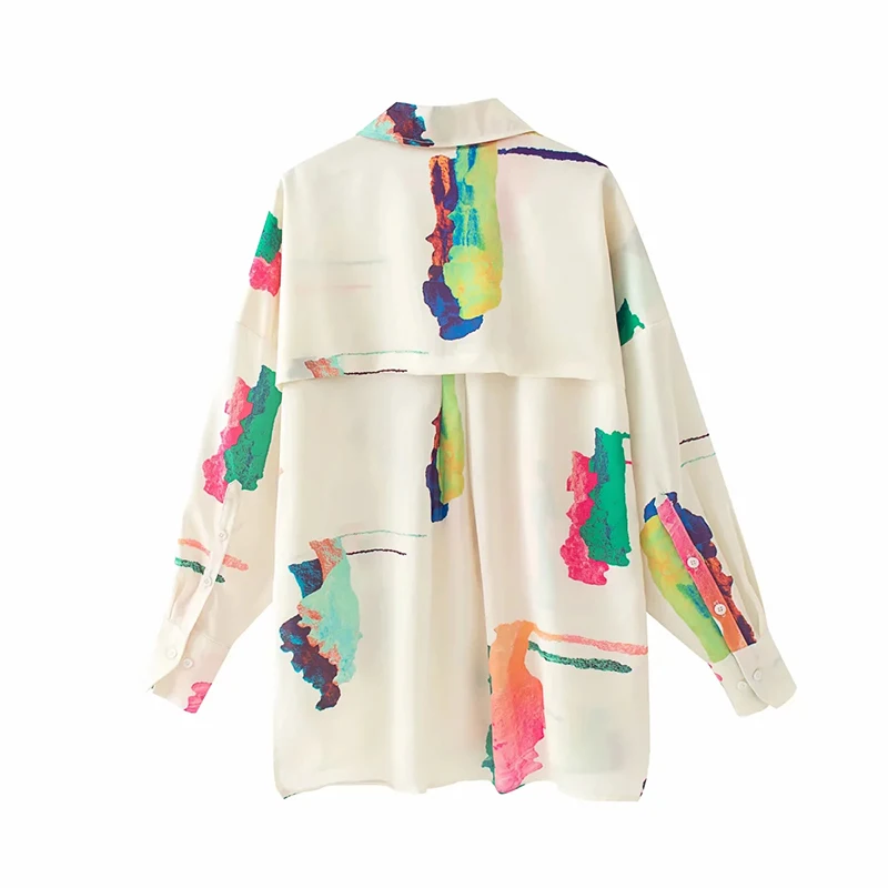 Oversize women stylish loose shirts 2020 summer fashion ladies satin blouses long sleeve shirt female boho blouse girls chic | Женская