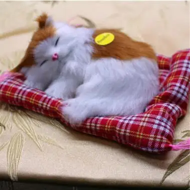 Мягкие игрушки милое моделирование животных кукла плюшевые спящие кошки игрушка