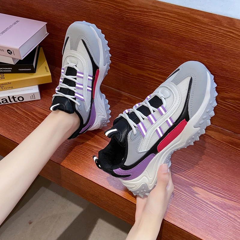 

Autumn New Color Hot Girl Comfortable Casual Sport Shoes 2021 Women Sneakers Platform Jogging Shoes Trainers Zapatillas Mujer