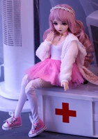 60cm bjd doll gifts for girl pink hair Doll With Clothes Change Eyes NEMEE Doll Best Valentines Day Gift Handmade doll