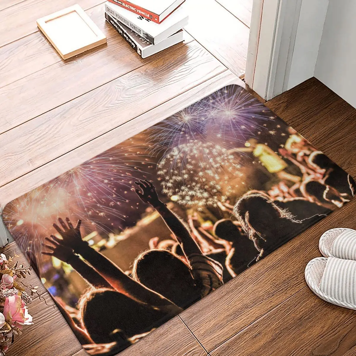 

Новый год, разрешение, полиэстер, коврик для ног, нескользящий песок, скрапбукинг, вход в кухню, спальню, балкон, мультяшный