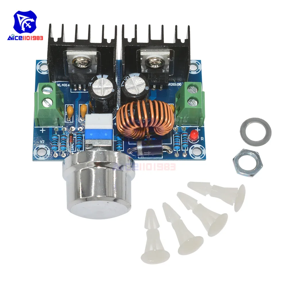 Diymore XL4016 PWM Регулируемый DC 4 40V до 1 25 36V 8A 200 Вт модуль ldo понижающего преобразователя
