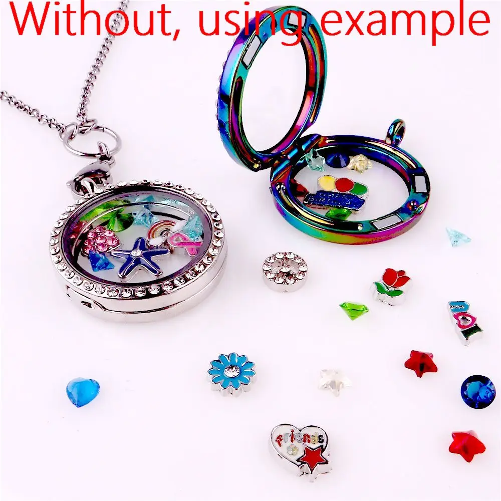 

60Pcs /Lot Boy And Girl Heart Love Charms Diy Flag Compass Gossip Fit Memory Glass Locket Women Best Gift Jewelry Wholesale