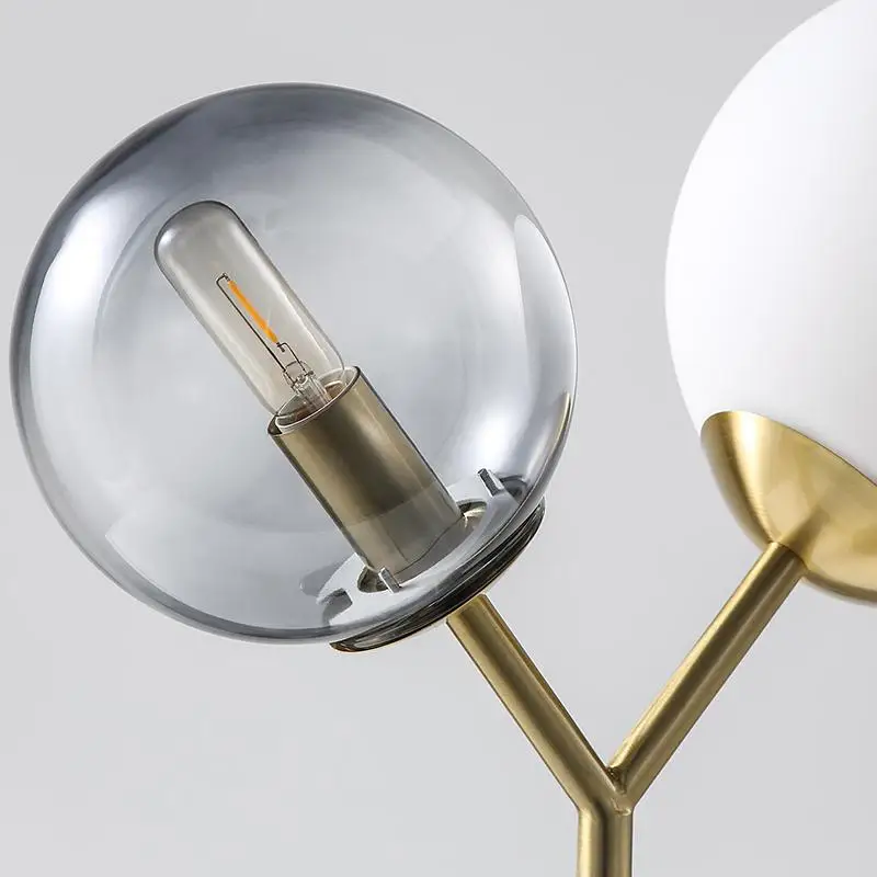 Nordic Creative Romantic Round Glass ball Simple Mordern Living Room Decorated Table lamp Study Bedroom Beside lights | Освещение