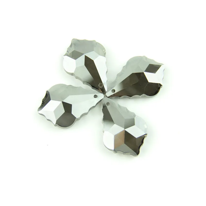 Хрустальная Призма кленовый лист 38 мм различные цвета стеклянная люстра кулон