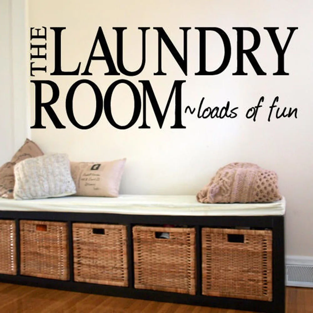 

Wall Sticker Quotes Art Wall Decals Decors Living Room Bedroom Decoration Laundry Room Loads Of Fun Pattern Removable B337