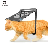 cat door safe lockable magnetic pet door cat screen window dog flap gate enter freely puppies gate easy install fashion security