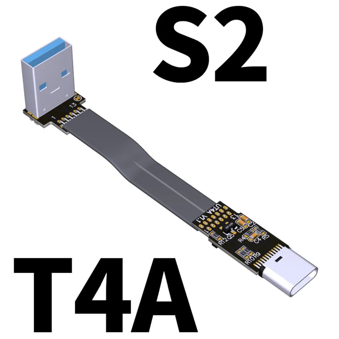 

Кабель-удлинитель USB3.1 (гнездо)-штекер (гнездо)/гнездо (гнездо) USB3.1 (USB-C-USB-A), изгиб типа C, 10 Гбит/с