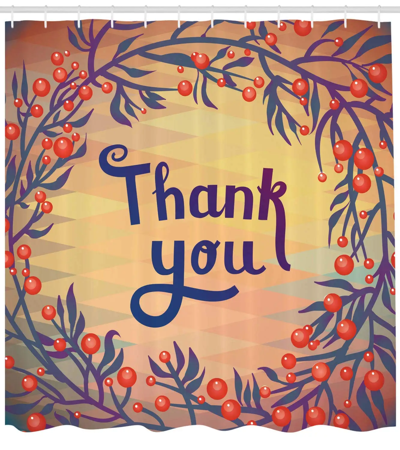 Природа занавеска для душа рождественское время с красным цветком листьями