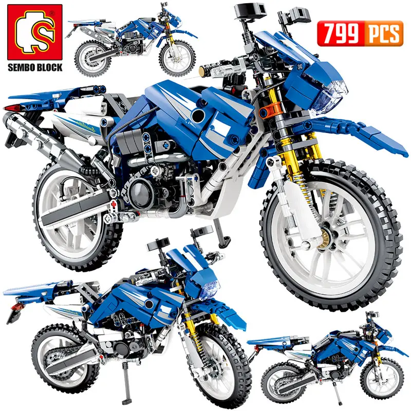 

SEMBO New 799PCS City Moto Racing Motorbike Building Blocks Electric Motorcycle Vehicles Bricks Toys Gifts For Children