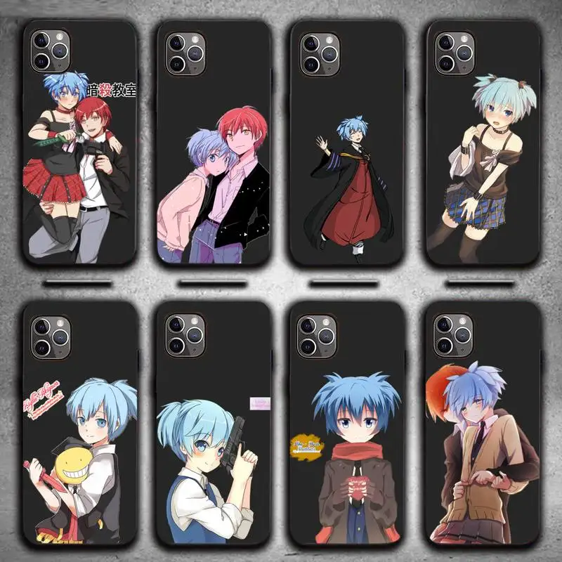 

Assassination Classroom Phone Case for iPhone 13 11 12 Pro X XS XR Samsung A S 10 20 30 51 Plus pro Max mobile bags capa