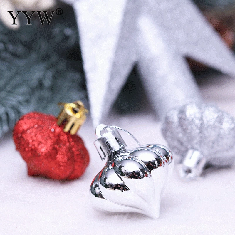 20 шт 6 см рождественские шары украшения Рождественский шар безделушка серебряные