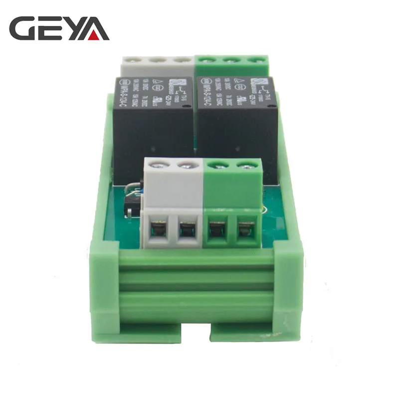 GEYA 2 канальный релейный модуль переменного тока/DC 12V 24V AC230V электромагнитное реле общего назначения AC220v триггерный релейный модуль