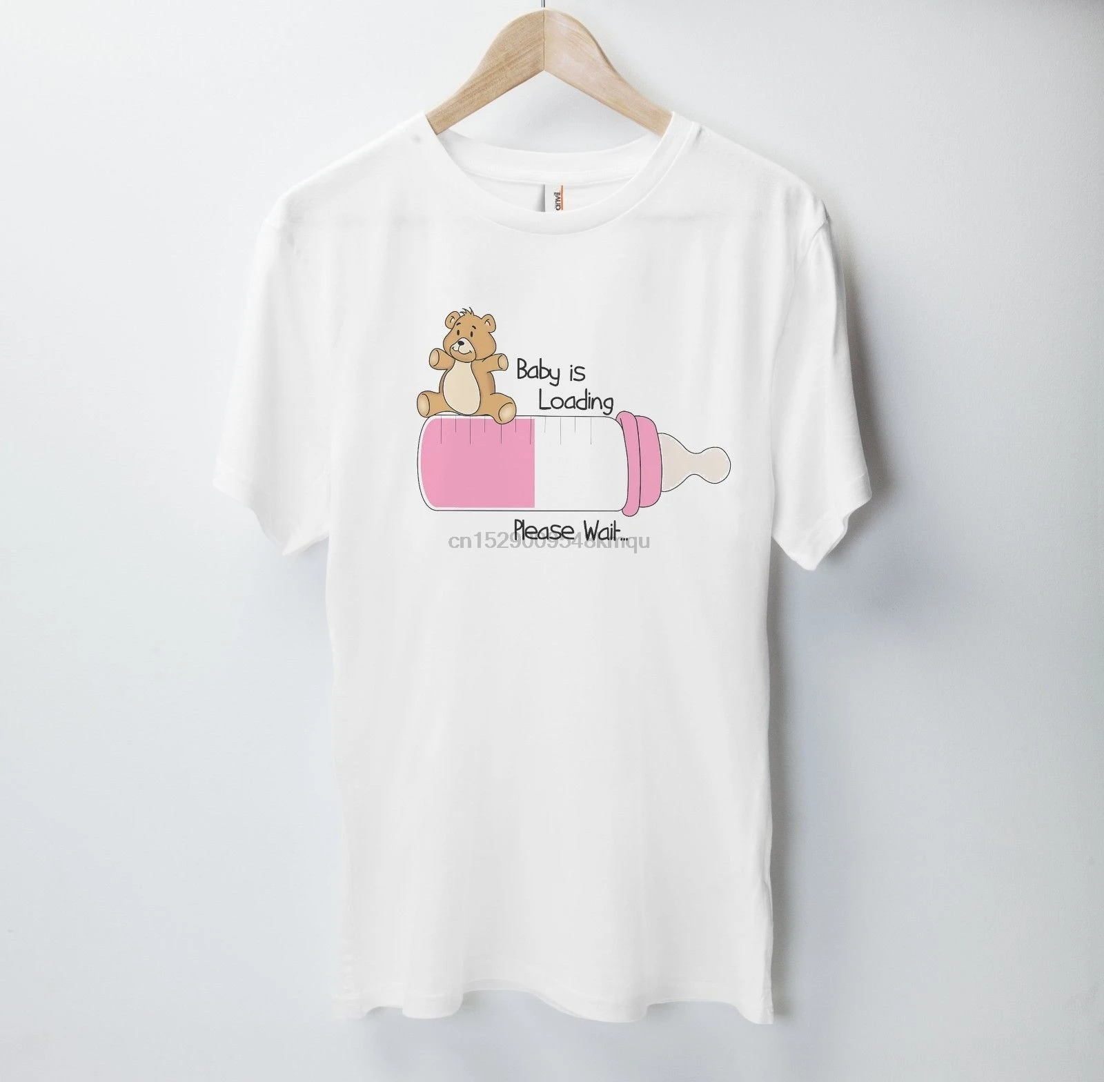 Baby Is Loading футболка с плюшевым медведем для беременных милые женские Wo мужские