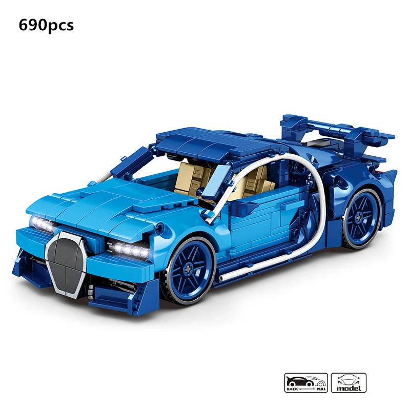 High-Tech Famous Super Sports Car Building Blocks Creative MOC Speed Champions Racing Vehicle Sets Bricks Toys For Children | Игрушки и