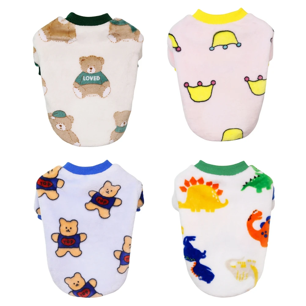 

Pet Dog Hoodies Pullover Pet Sweatshirt Cartoon Puppy Kitten Coat Jacket For Small Medium Dogs Cats Outfit Ropa Perro Multitypes