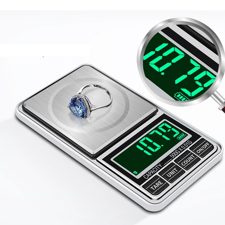 

2019 Mini Precision 0.01g /0.1g pocket Digital Scales for Gold Bijoux Sterling jewelry weight Balance Gram Electronic Scales