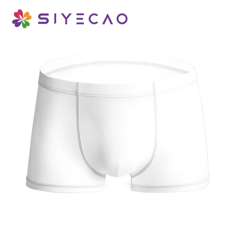 Летний ледяной шелк Для мужчин нижнее белье бесшовное прозрачное шорты-боксеры