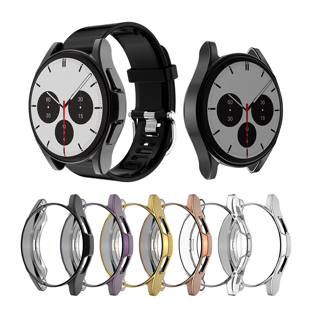 

Защитные чехлы для часов Samsung Galaxy Watch 4 Classic 42 мм 46 мм, Классический защитный чехол для часов 4, противоударный чехол из ТПУ