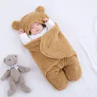 Детский спальный мешок, ультра-мягкое пушистое Флисовое одеяло для новорожденных, детская одежда для мальчиков и девочек