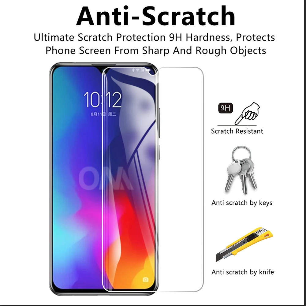 2 шт. закаленное стекло для Lenovo K10 Note Защитное экрана 2.5D 9H защитная пленка|Защитные