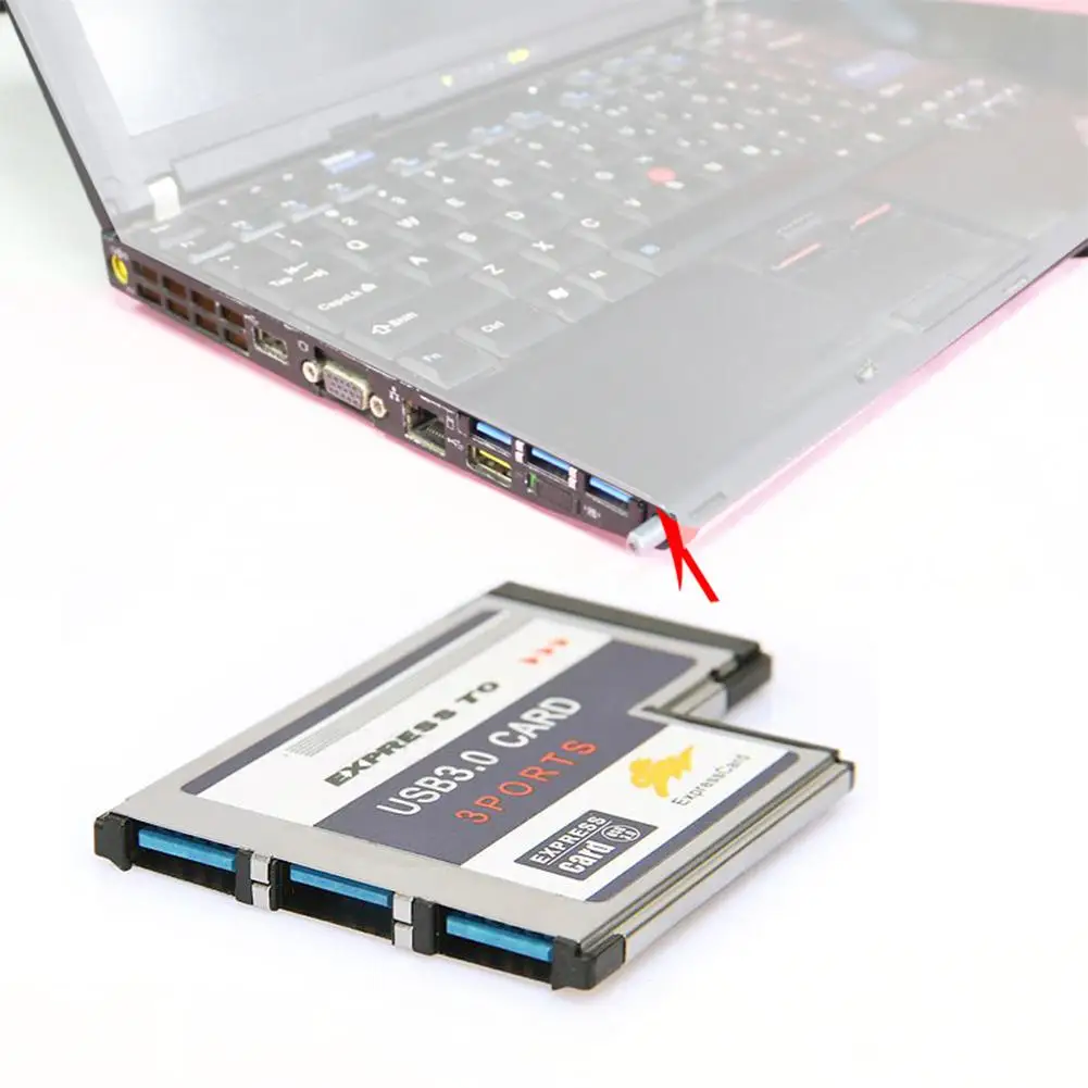 3 порта скрытый внутри USB 0 USB3.0 к Expresscard Express Card 54 мм адаптер конвертер обратная