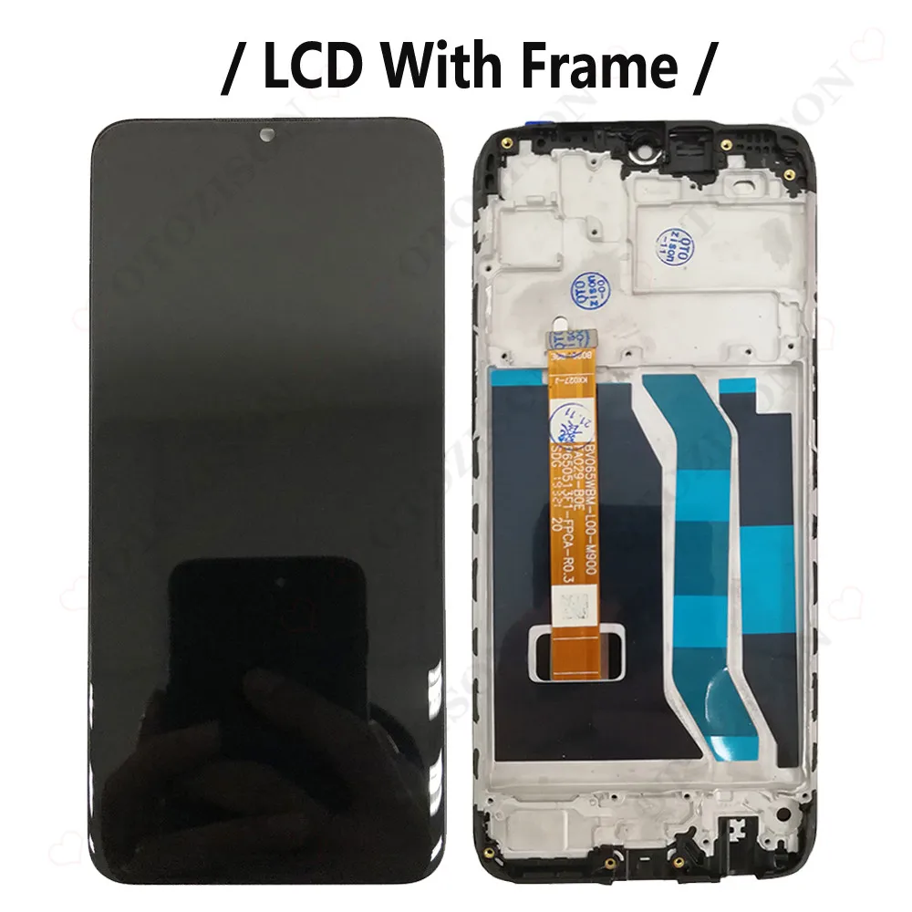 ЖК-дисплей 6 5 &quot Realme C3 экран мобильного телефона с рамкой для OPPO RMX2027 RMX2021 RMX2020