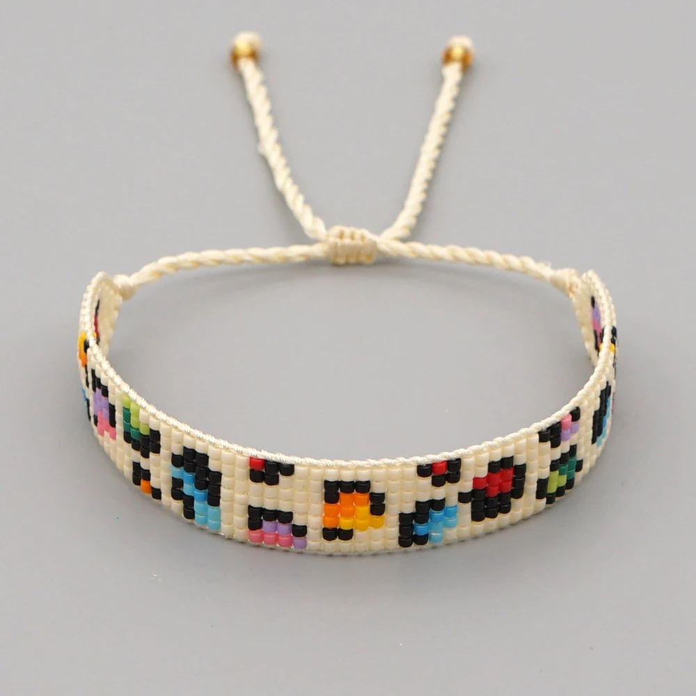 

Go2Boho Leopard Bracelet for Girl Gift Women Jewelry 2020 Handmade Miyuki Pulsera Bohemian Jewellery Friendship Cuff Bracelets