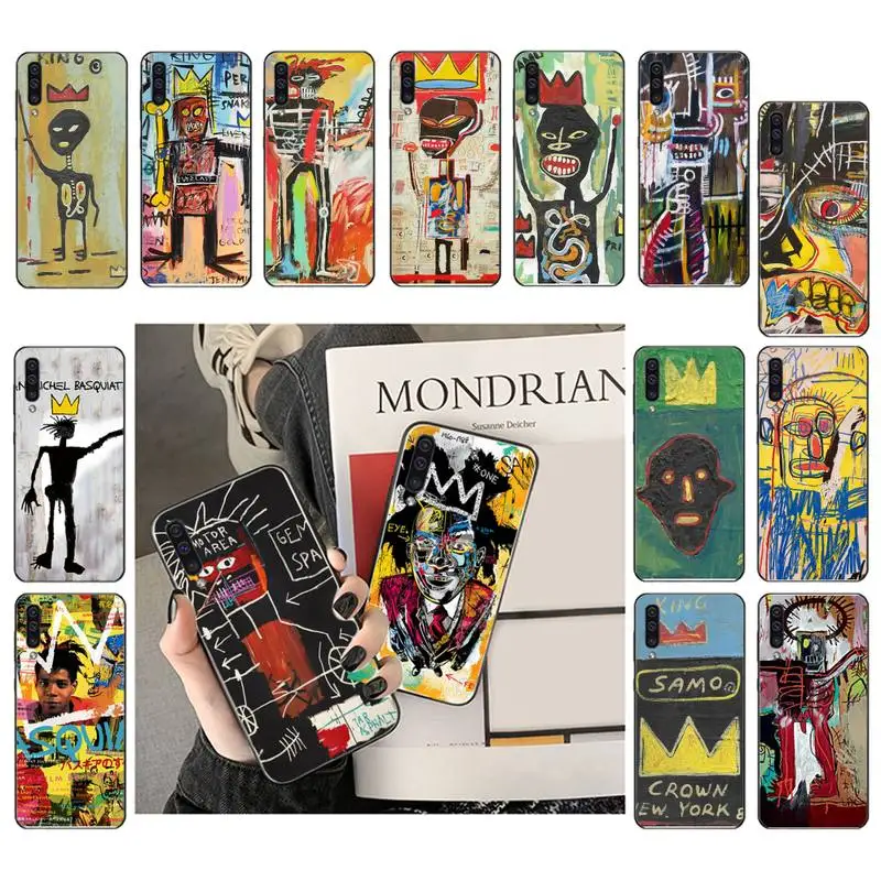 Maiyaca джинс Мишель Basquiat Искусство граффити чехол для телефона Samsung Galaxy A7 A50 51 A70 80 A40