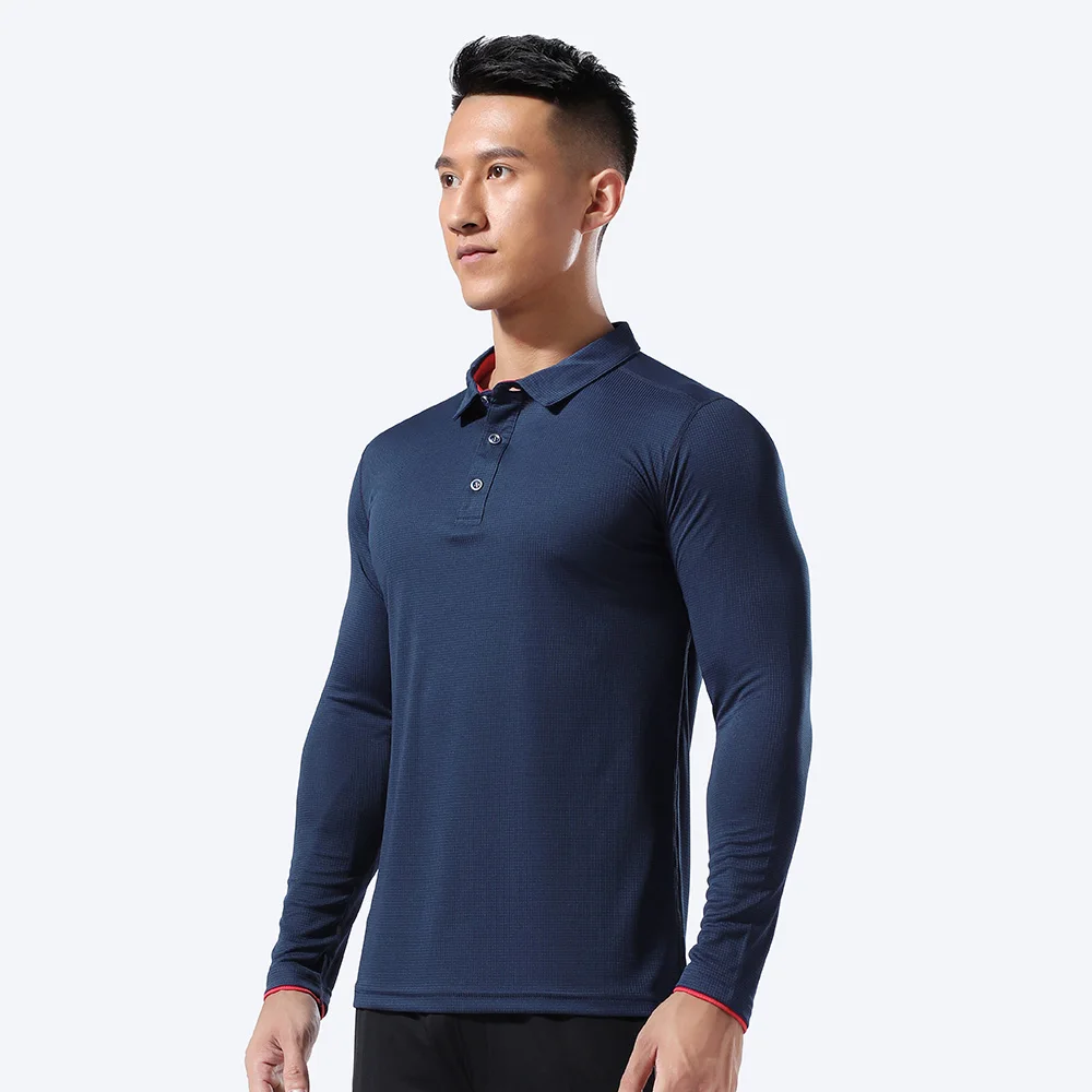 Summer Golf Clothing Men's Sports Long Sleeve Golf Shirt Quick-Drying and Breathable Casual Sports Lapel Golf Shirt S-5XL