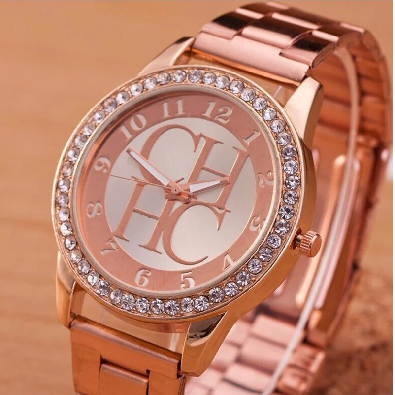 Zegarki Meskie новые роскошные модные брендовые часы CH женские Crystal Dress кварцевые из