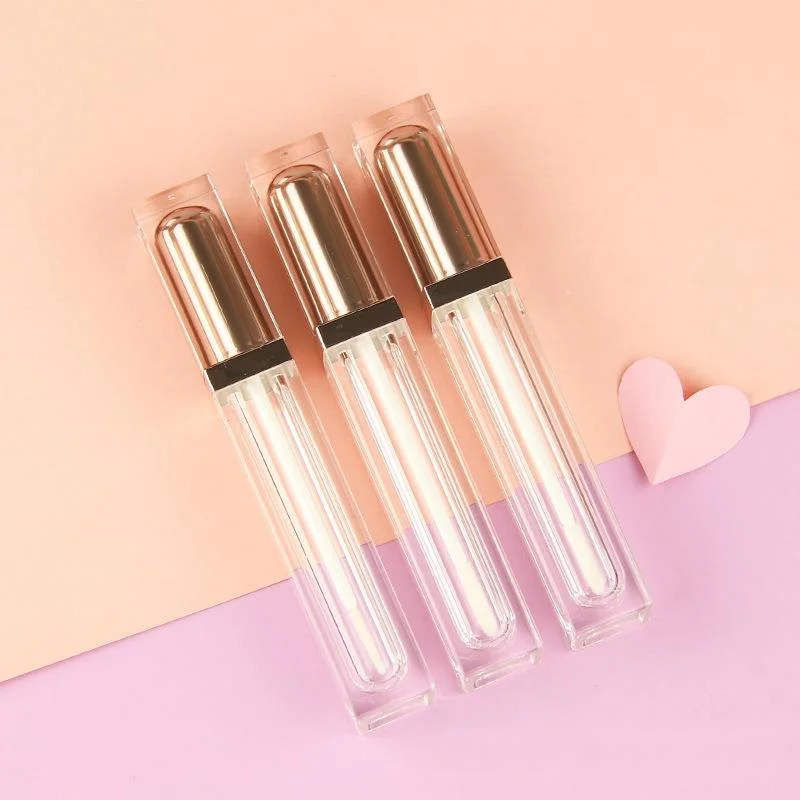 

1PC 8ml Empty Transparent Lipgloss Containers Tubes Round Clear Cosmetic Lipgloss Tube Packaging Lip Gloss Tubes with Wand