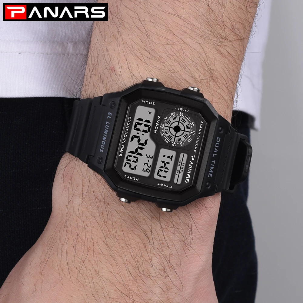 Часы мужские спортивные цифровые с обратным отсчетом 8114 | Наручные часы